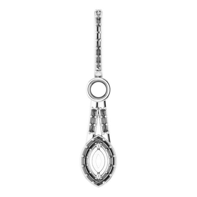 Accented Halo-Style Pendant