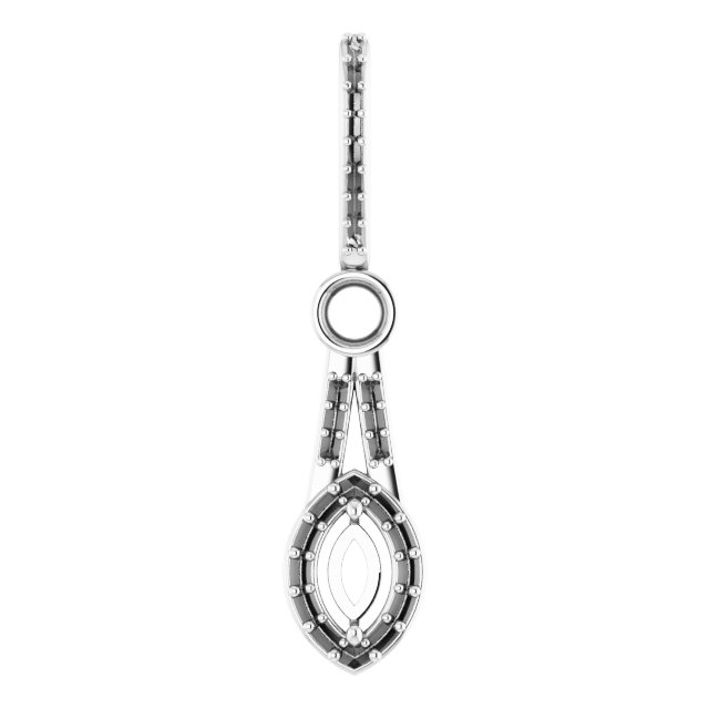 Accented Halo-Style Pendant