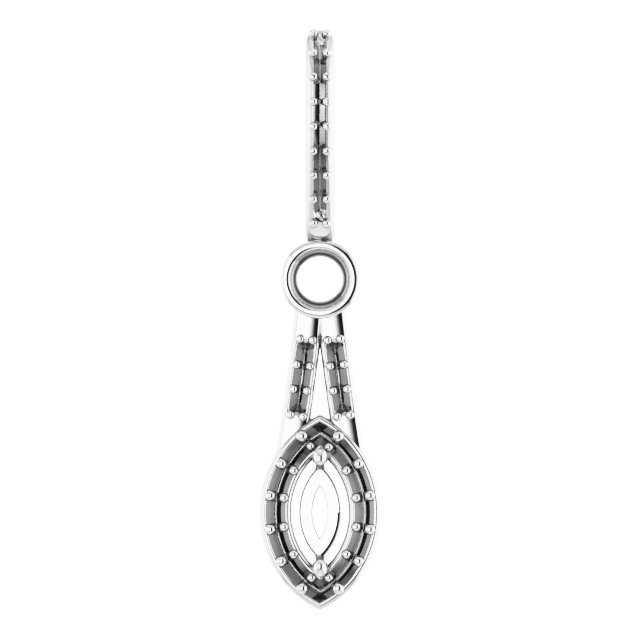 Accented Halo-Style Pendant