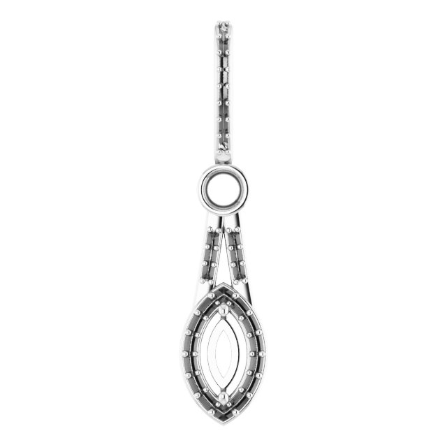 Accented Halo-Style Pendant