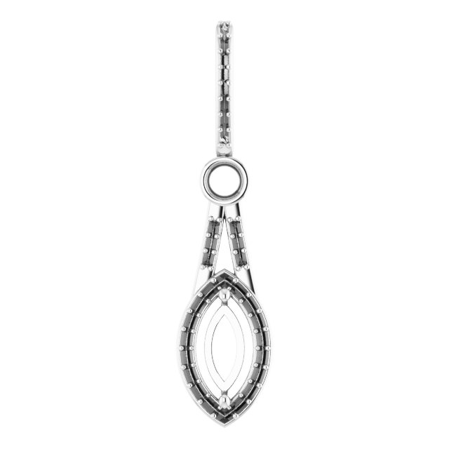Accented Halo-Style Pendant