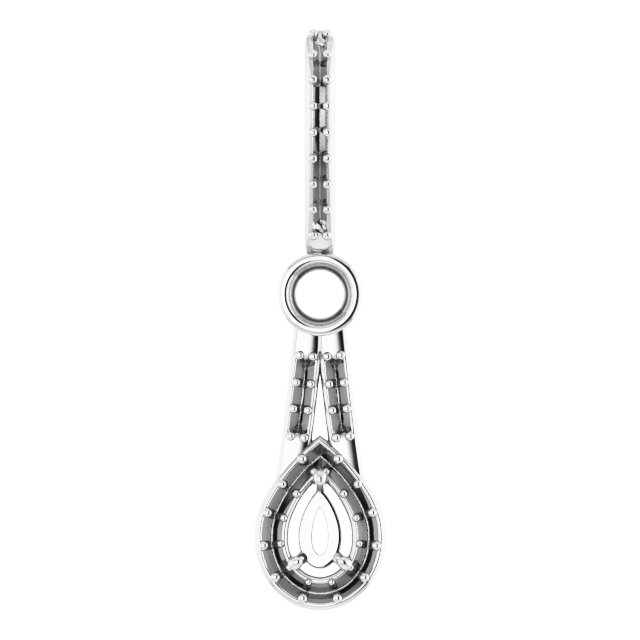 Accented Halo-Style Pendant