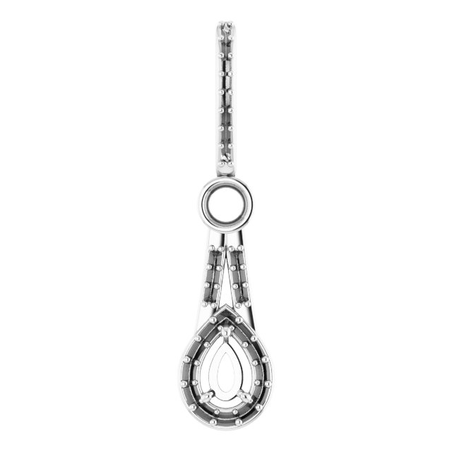 Accented Halo-Style Pendant