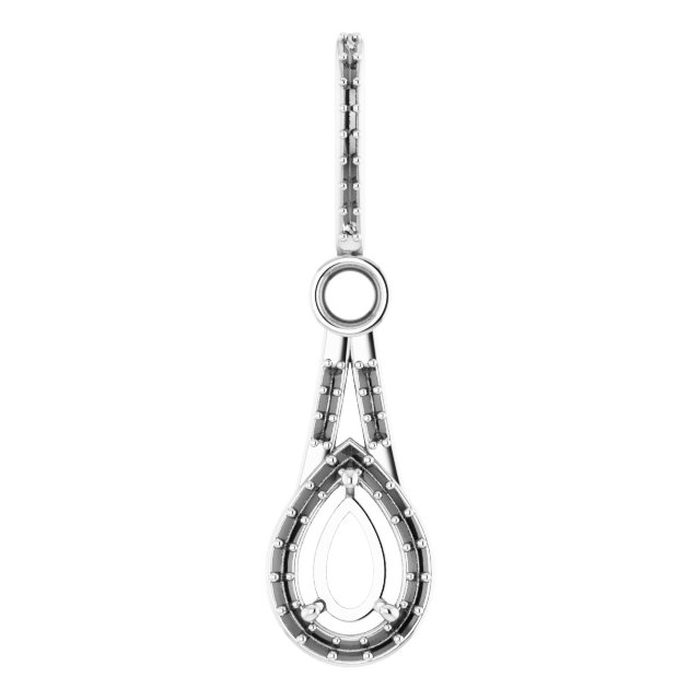 Accented Halo-Style Pendant