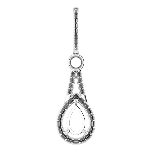 Accented Halo-Style Pendant