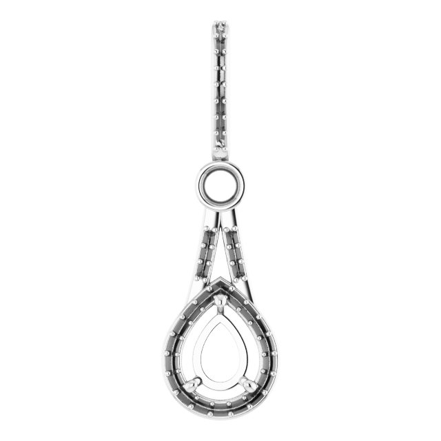 Accented Halo-Style Pendant