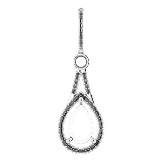Accented Halo-Style Pendant