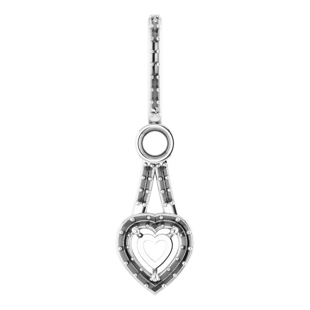 Accented Halo-Style Pendant