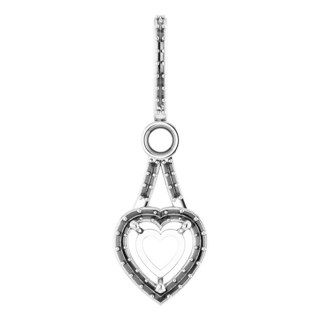 Accented Halo-Style Pendant