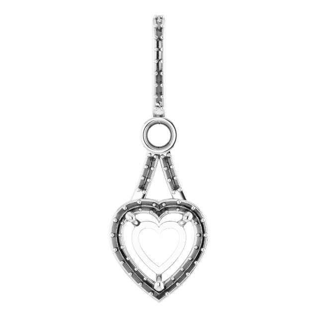Accented Halo-Style Pendant