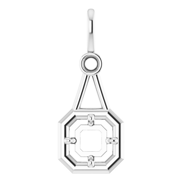 Accented Bezel-Style Pendant