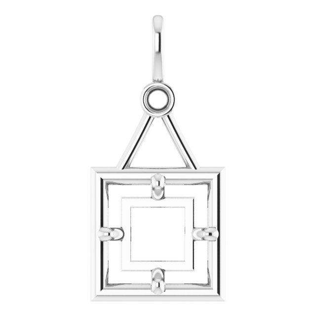 Accented Bezel-Style Pendant