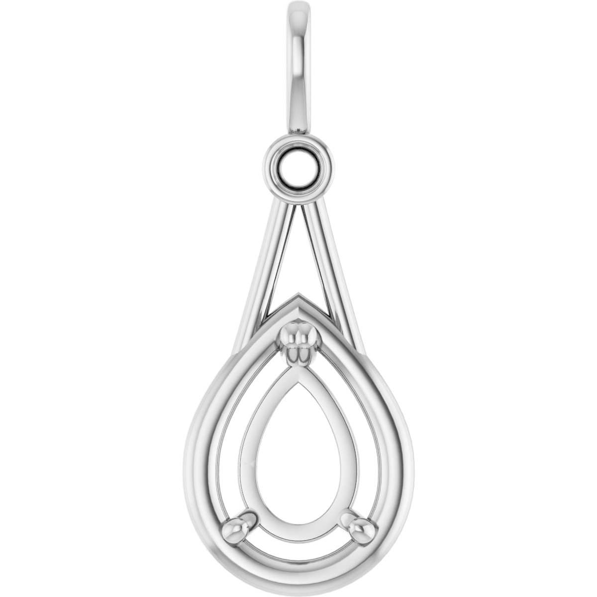 Accented Bezel-Style Pendant