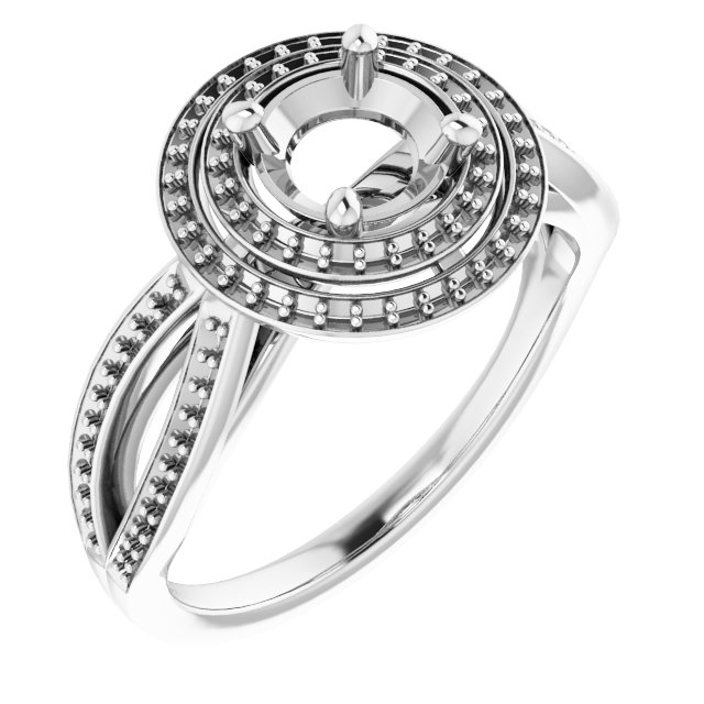 Double Halo-Style Ring
