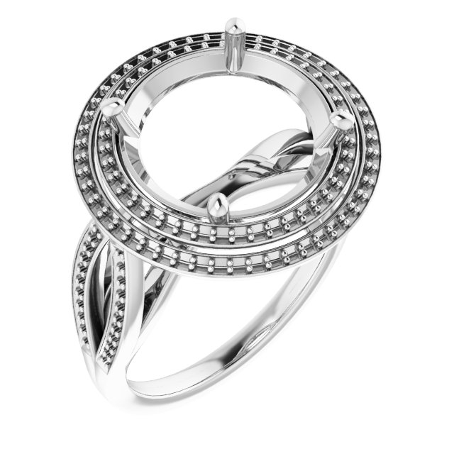 Double Halo-Style Ring