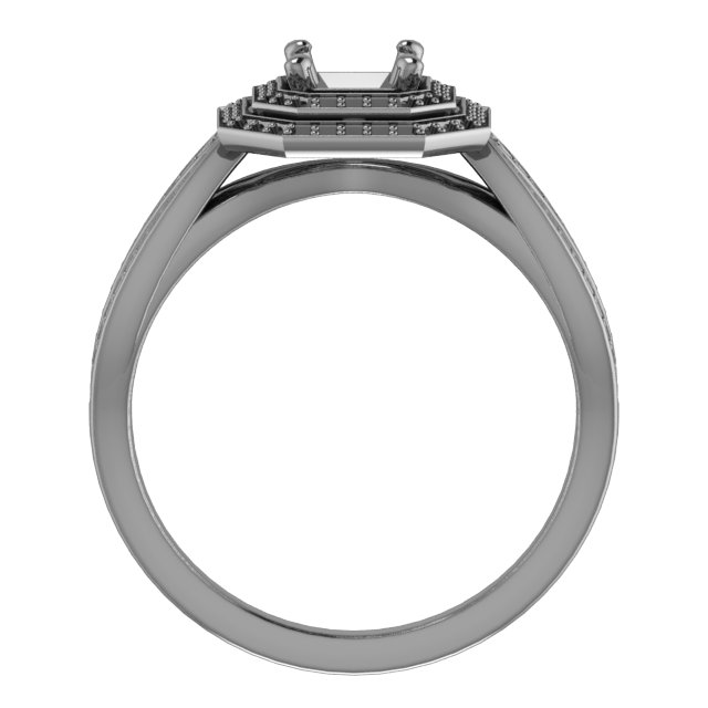 9x4.5 mm Marquise Double Halo-Style Ring Mounting view 2