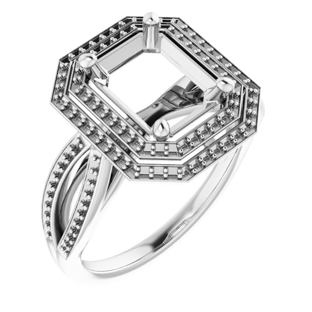 Double Halo-Style Ring