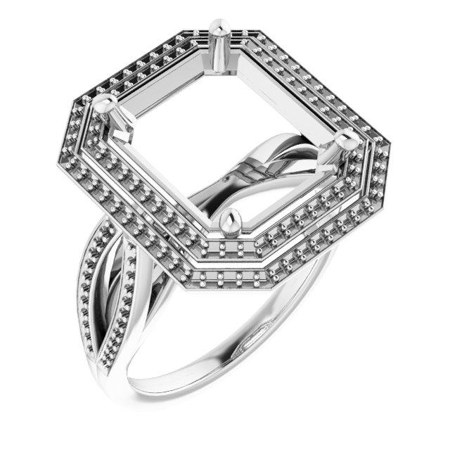 Double Halo-Style Ring