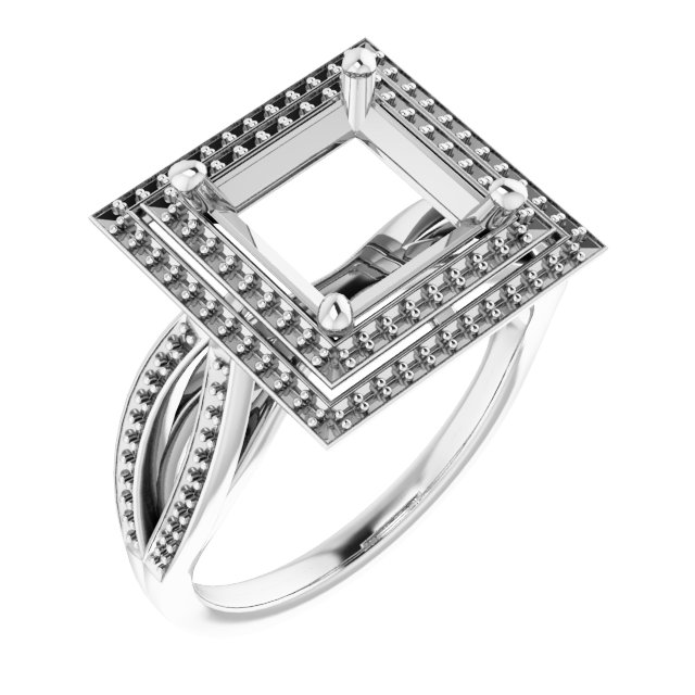 Double Halo-Style Ring