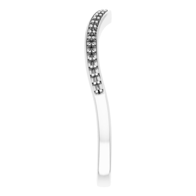Band Mounting for 9x4.5 mm Marquise Ring view 4