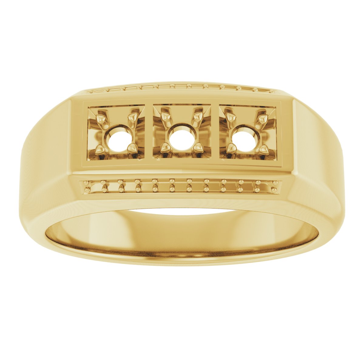 14K Yellow Gold 3/8 CTW Natural Diamond Ring