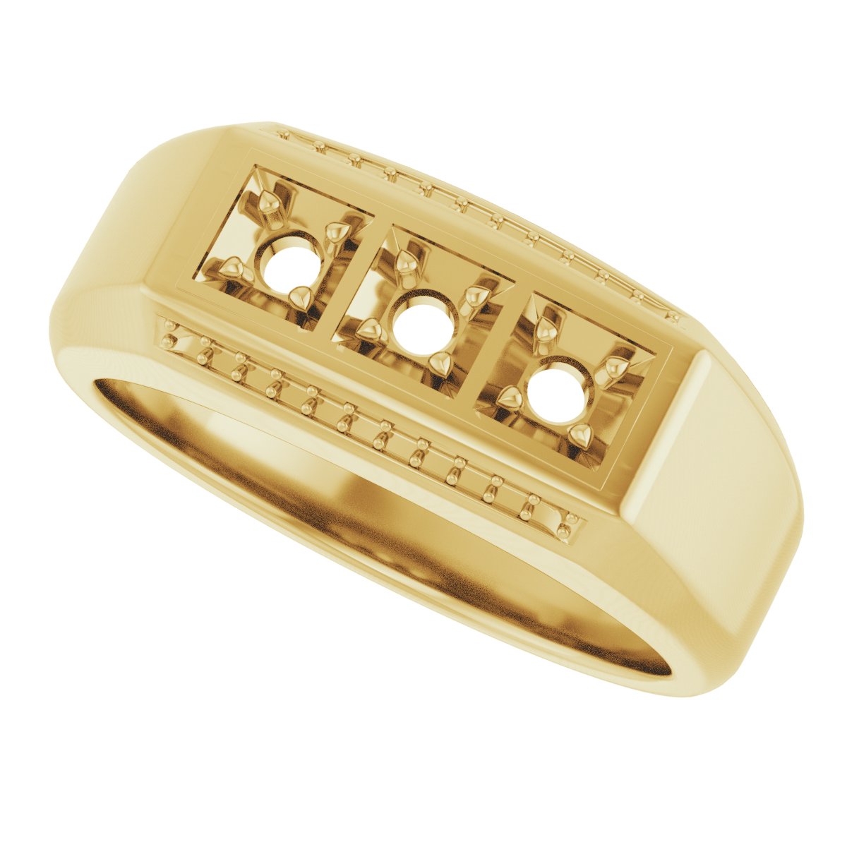 14K Yellow Gold 3/8 CTW Natural Diamond Ring