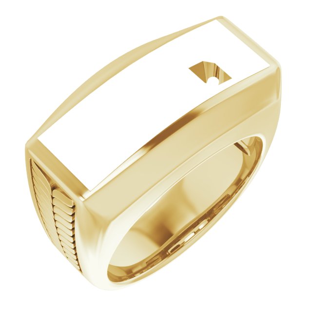 Wheat Pattern Three-Stone Ring