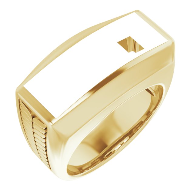 Wheat Pattern Three-Stone Ring