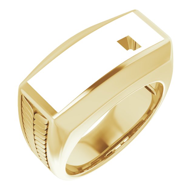 Wheat Pattern Three-Stone Ring