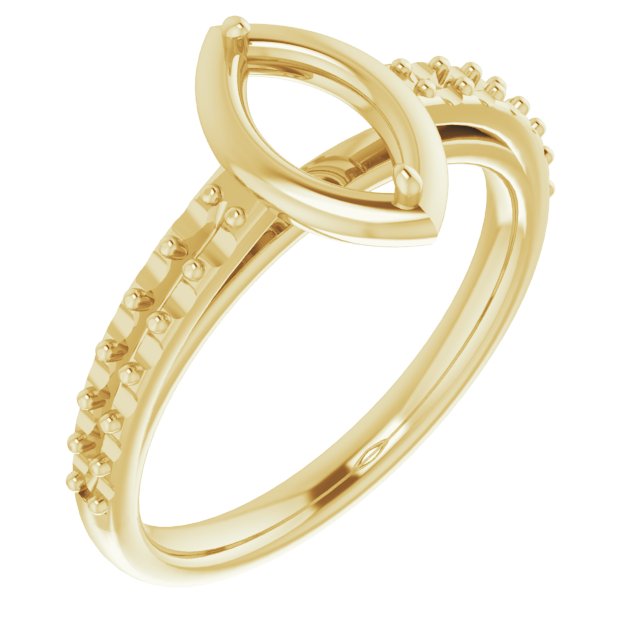 4-Prong Accented Bezel-Style Engagement Ring