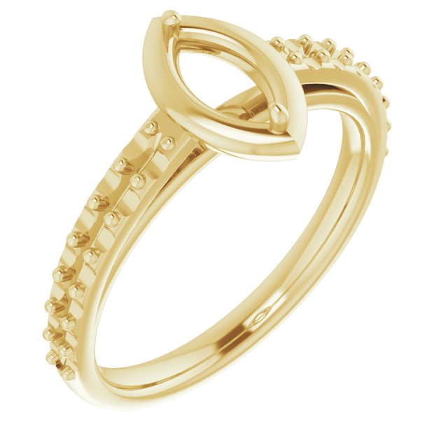 4-Prong Accented Bezel-Style Engagement Ring