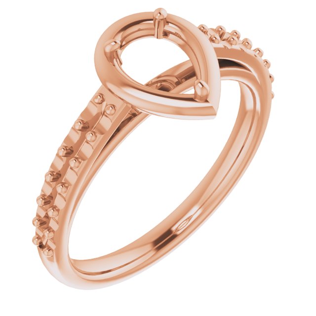 4-Prong Accented Bezel-Style Engagement Ring