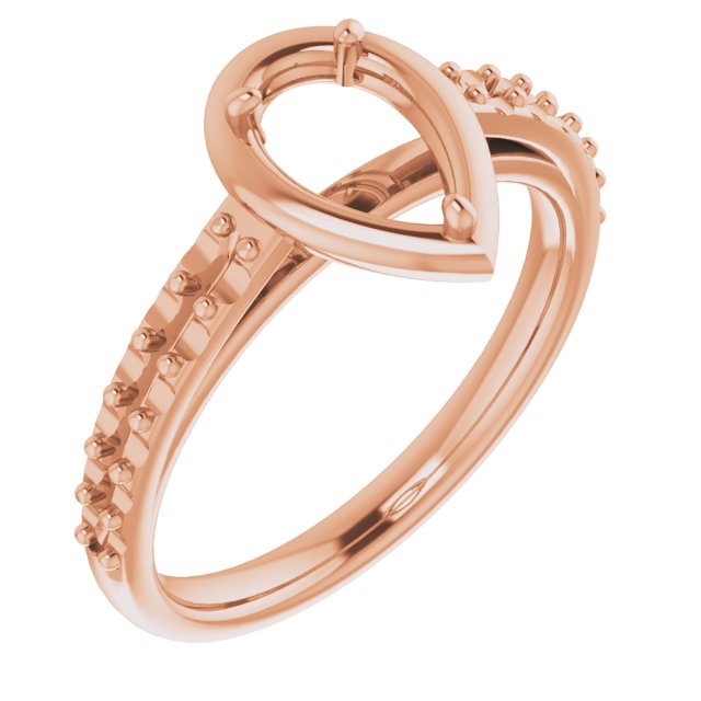 4-Prong Accented Bezel-Style Engagement Ring