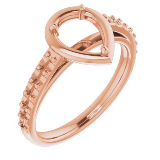 4-Prong Accented Bezel-Style Engagement Ring