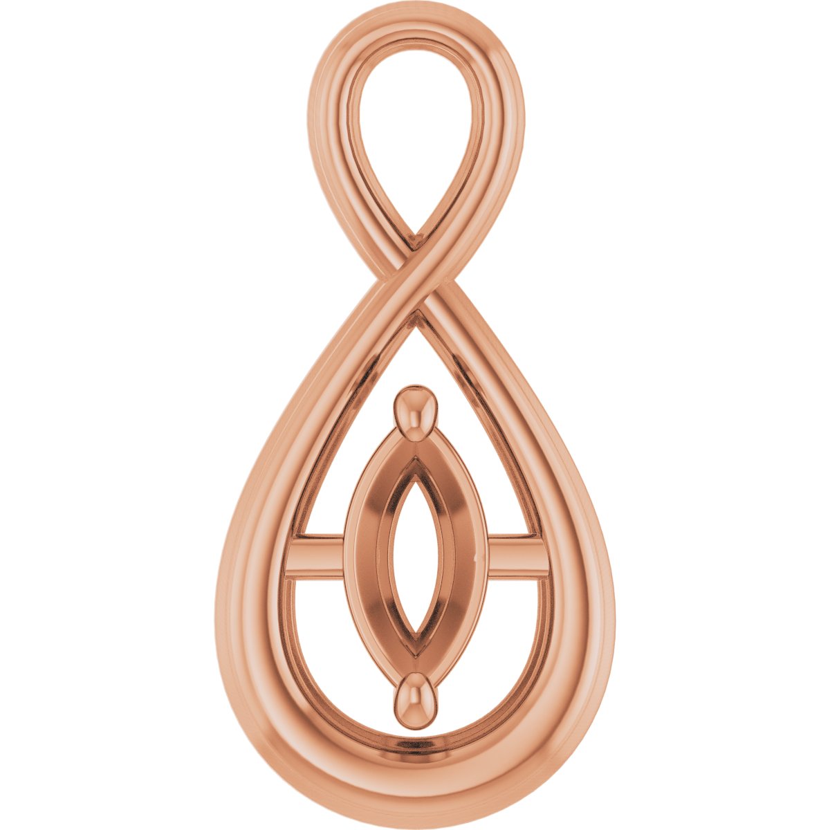 Infinity-Inspired Solitaire Pendant