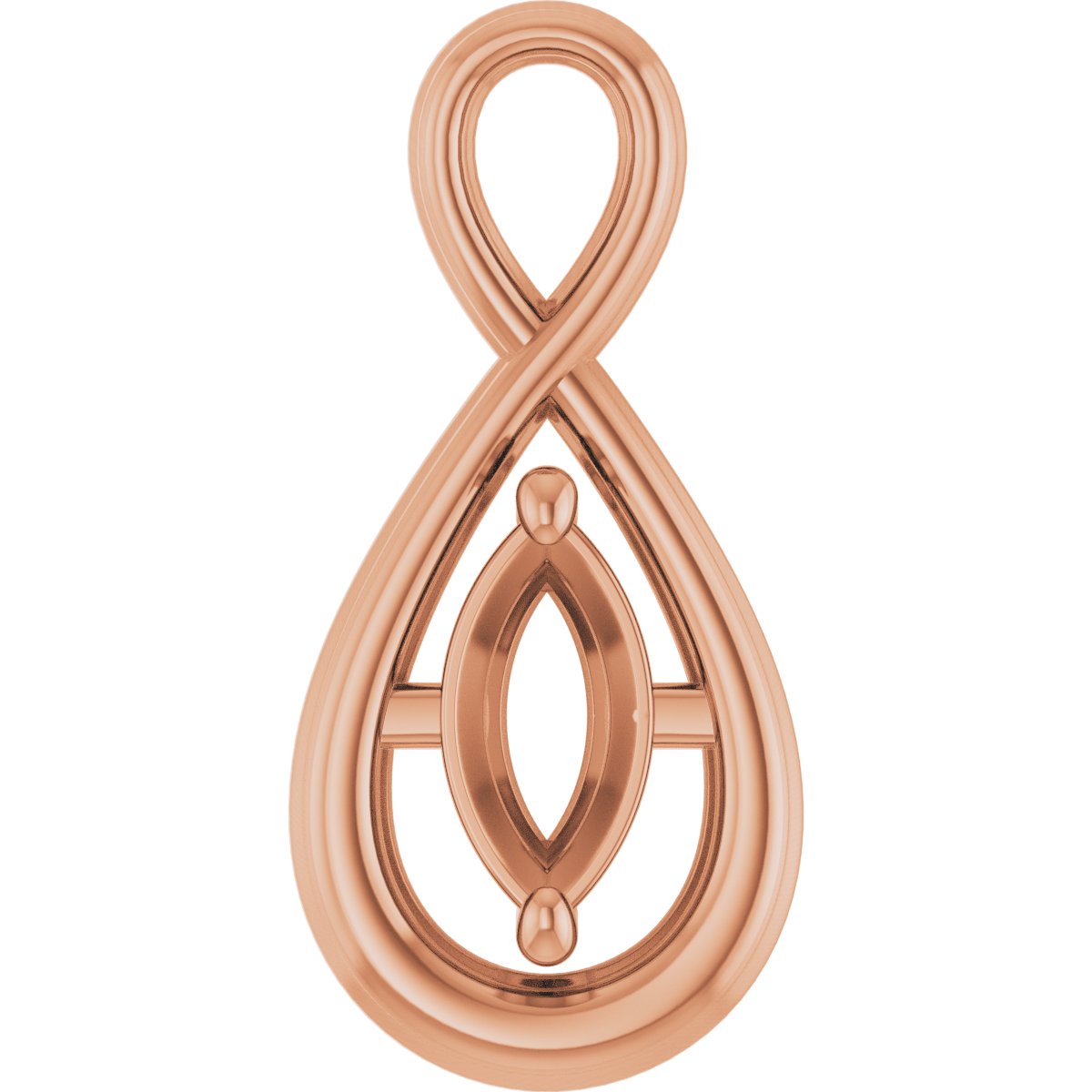 Infinity-Inspired Solitaire Pendant