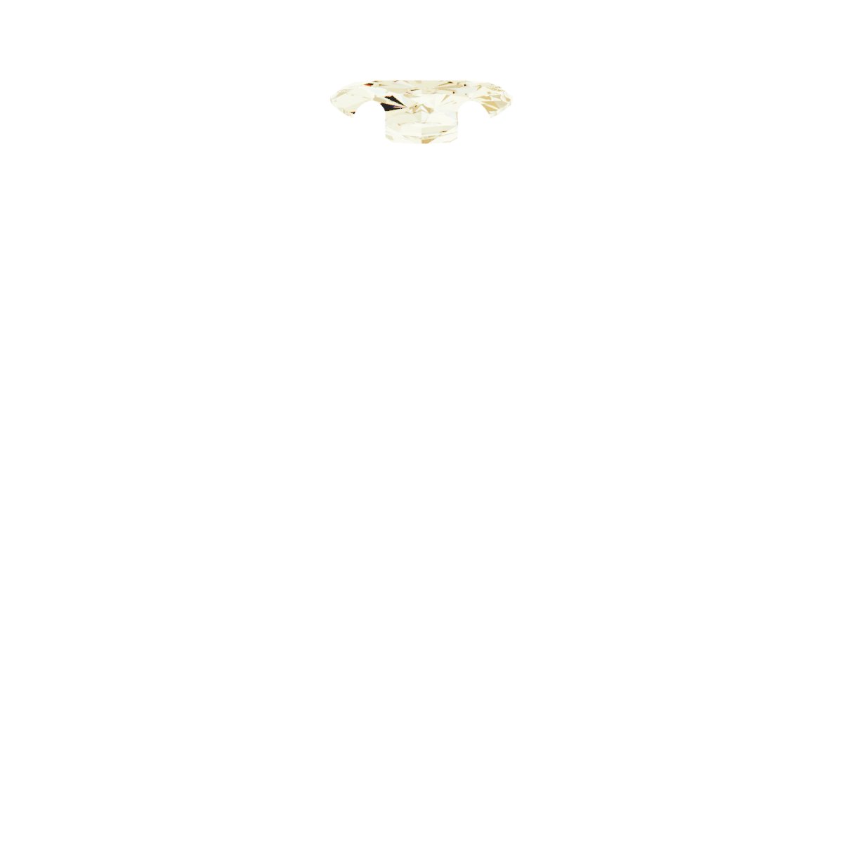 14K Yellow 5.5 x 3.4 mm Oval 3/4 CTW Lab-Grown Diamond Semi-Set Engagement Ring-4