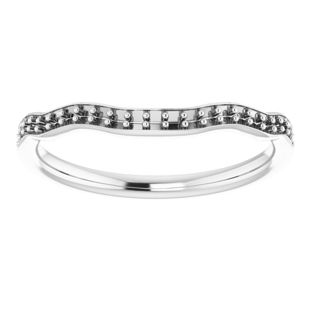 Band Mounting for 10x10 mm Heart Ring view 3