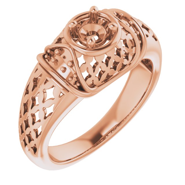Accented Openwork Ring