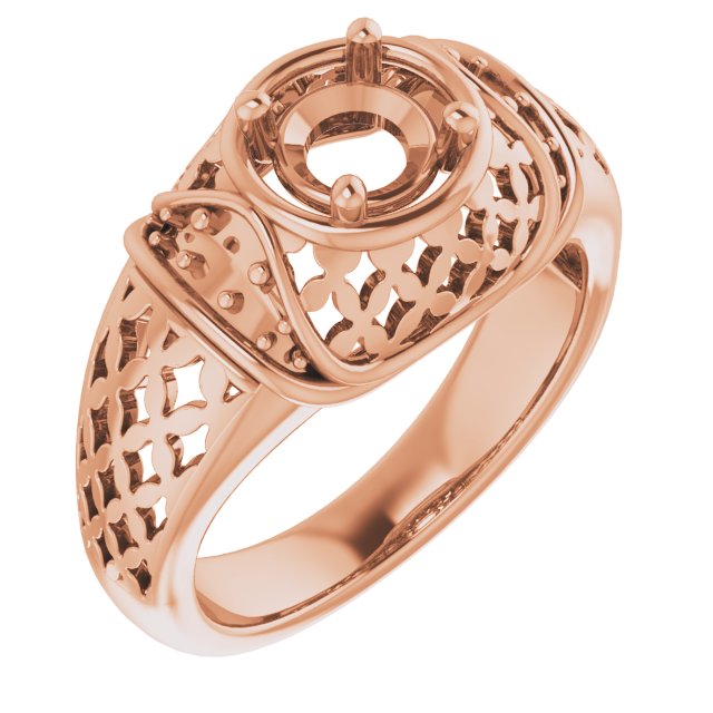 Accented Openwork Ring