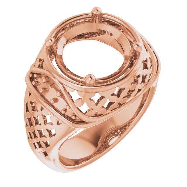 Accented Openwork Ring