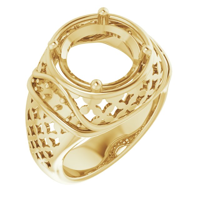 Accented Openwork Ring