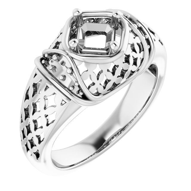 Accented Openwork Ring