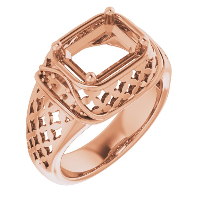 Accented Openwork Ring