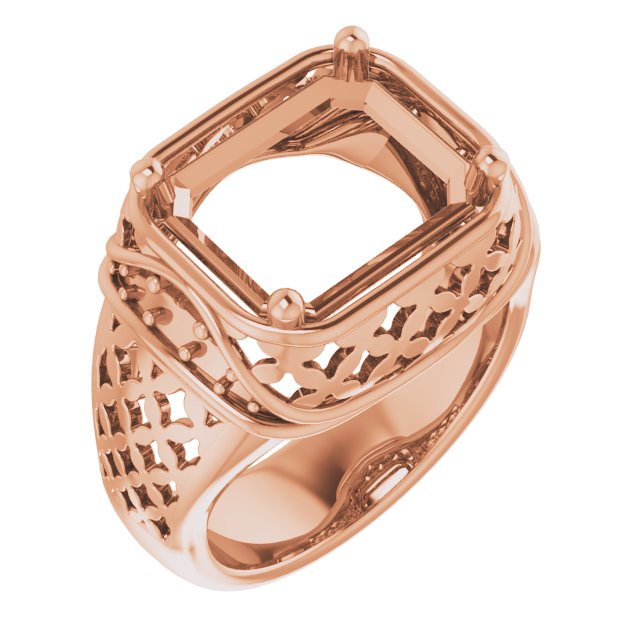 Accented Openwork Ring