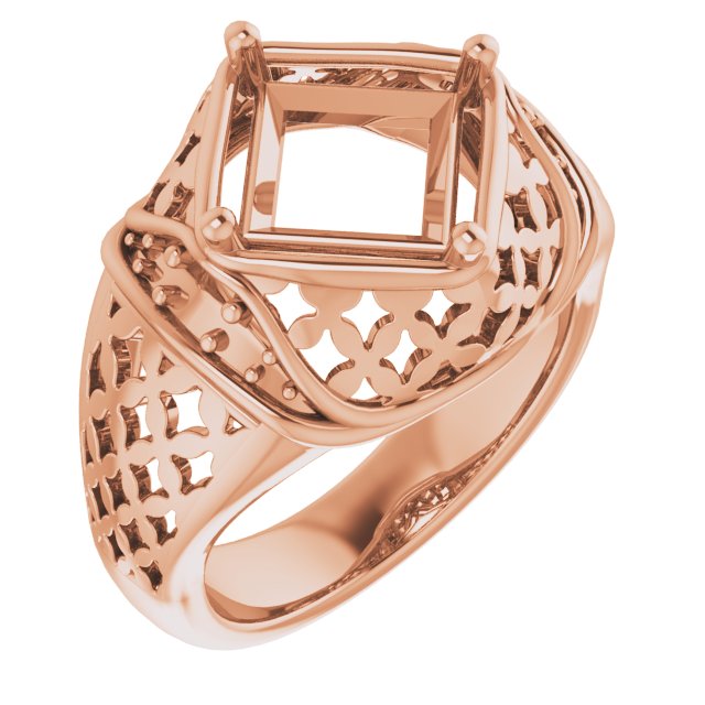 Accented Openwork Ring