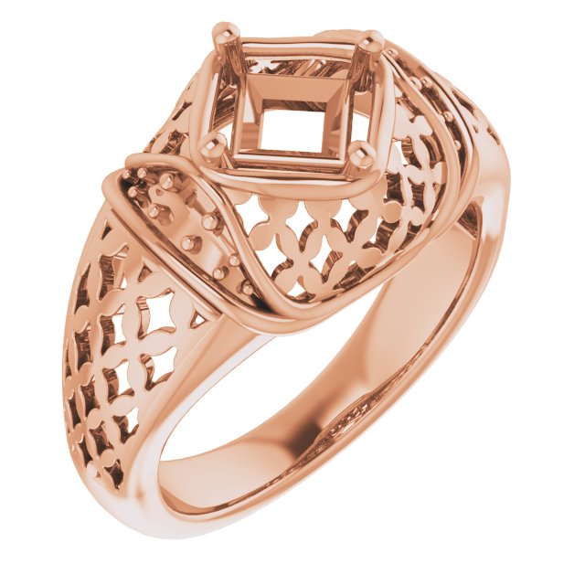 Accented Openwork Ring