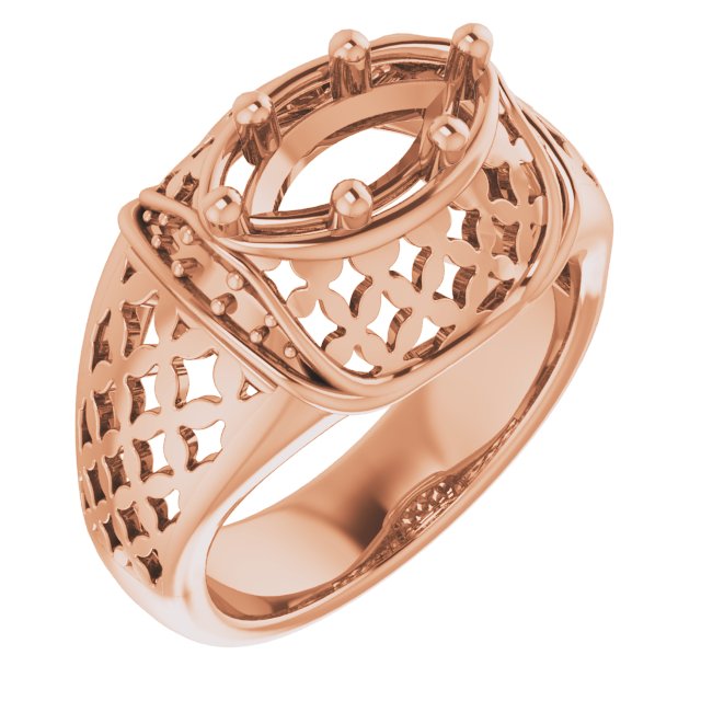 Accented Openwork Ring