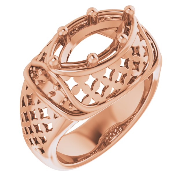 Accented Openwork Ring
