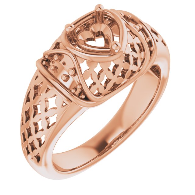Accented Openwork Ring